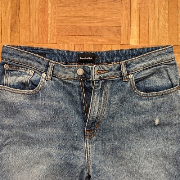 Frank & Oak Billie Boyfriend Ripped Jean Size 29 - Picture 3 of 5